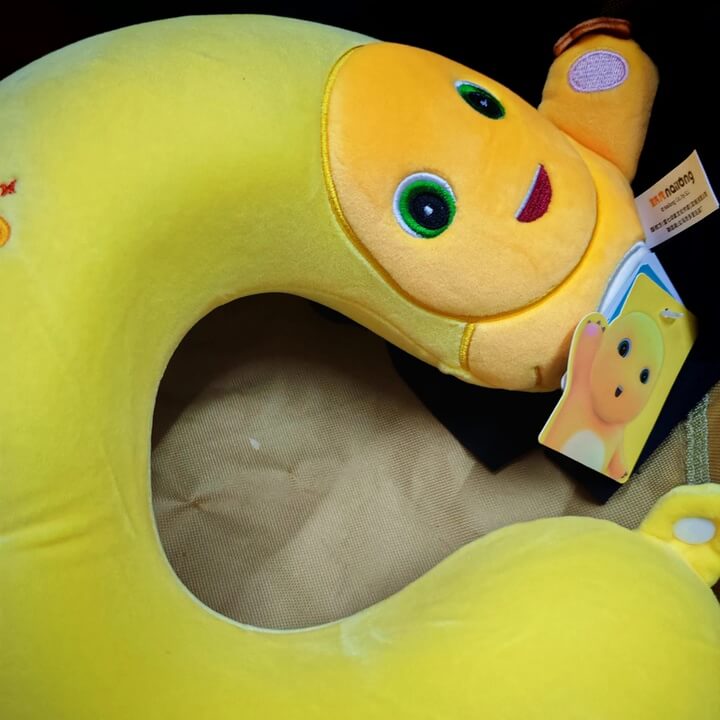 Logell Official NaiLong U - Shaped Memory Foam Travel Neck Pillow – 11.8" × 11.8" × 3.9" (30×30×10cm) - Logell