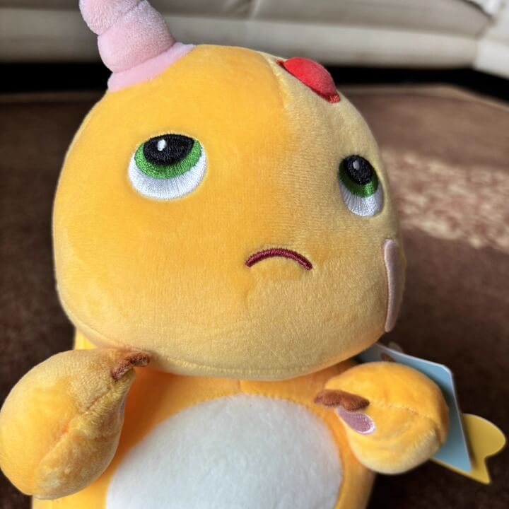 Logell NAILONG Cute Sad Dragon Plush 15.7" - Embroidered Pout Comfort Toy - Logell