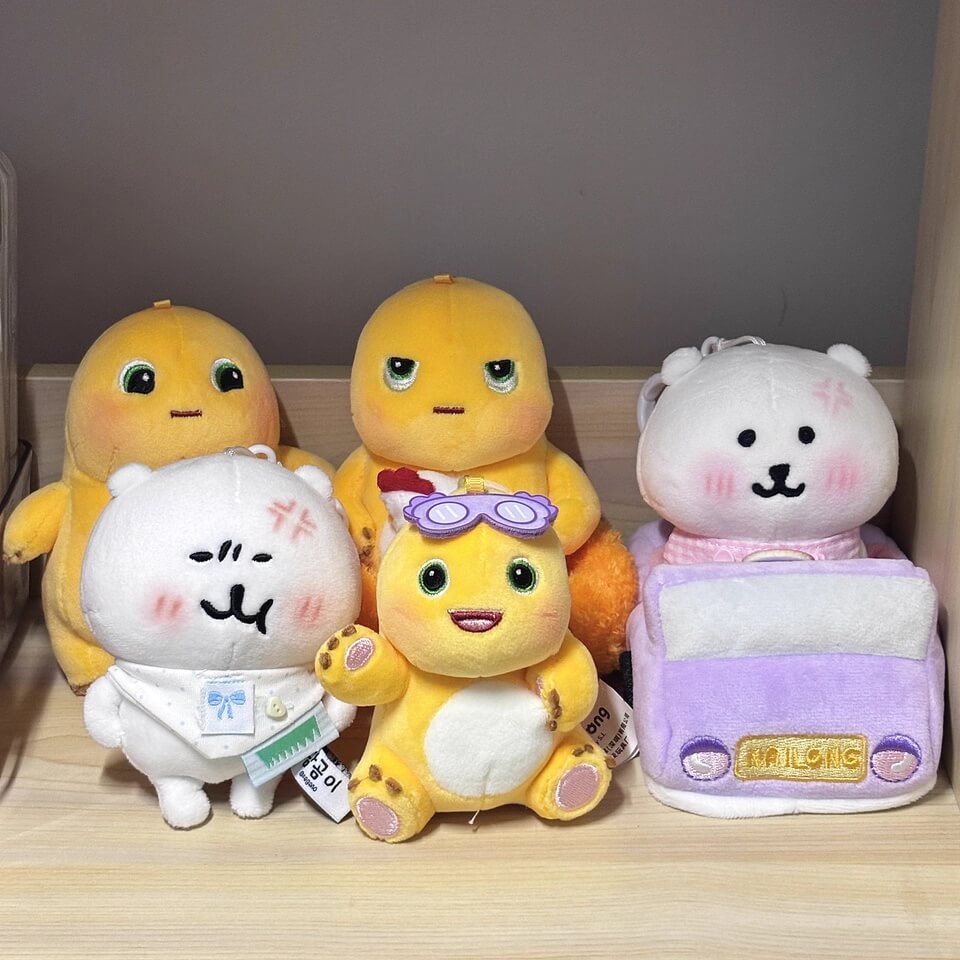 Logell NAILONG Cute Workweek Plush - 5.1"–6.3" Desk Companion for Office - Logell