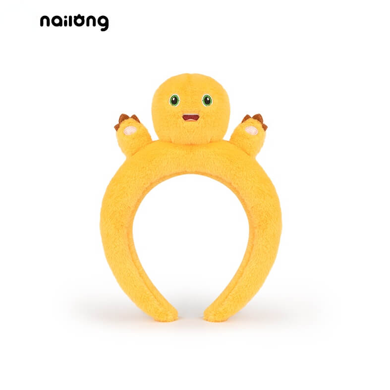 Logell Official NaiLong Plush Headband – Cute Dragon Face Wash & Mask Accessory - Logell