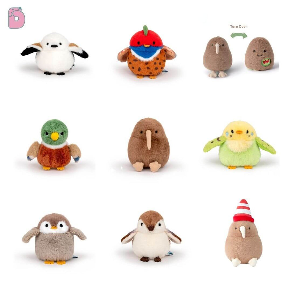 3 - Piece Mini Bird Plush Gift Set - Logell Soft Stuffed Birds in Gift Box $29.99 - Logell